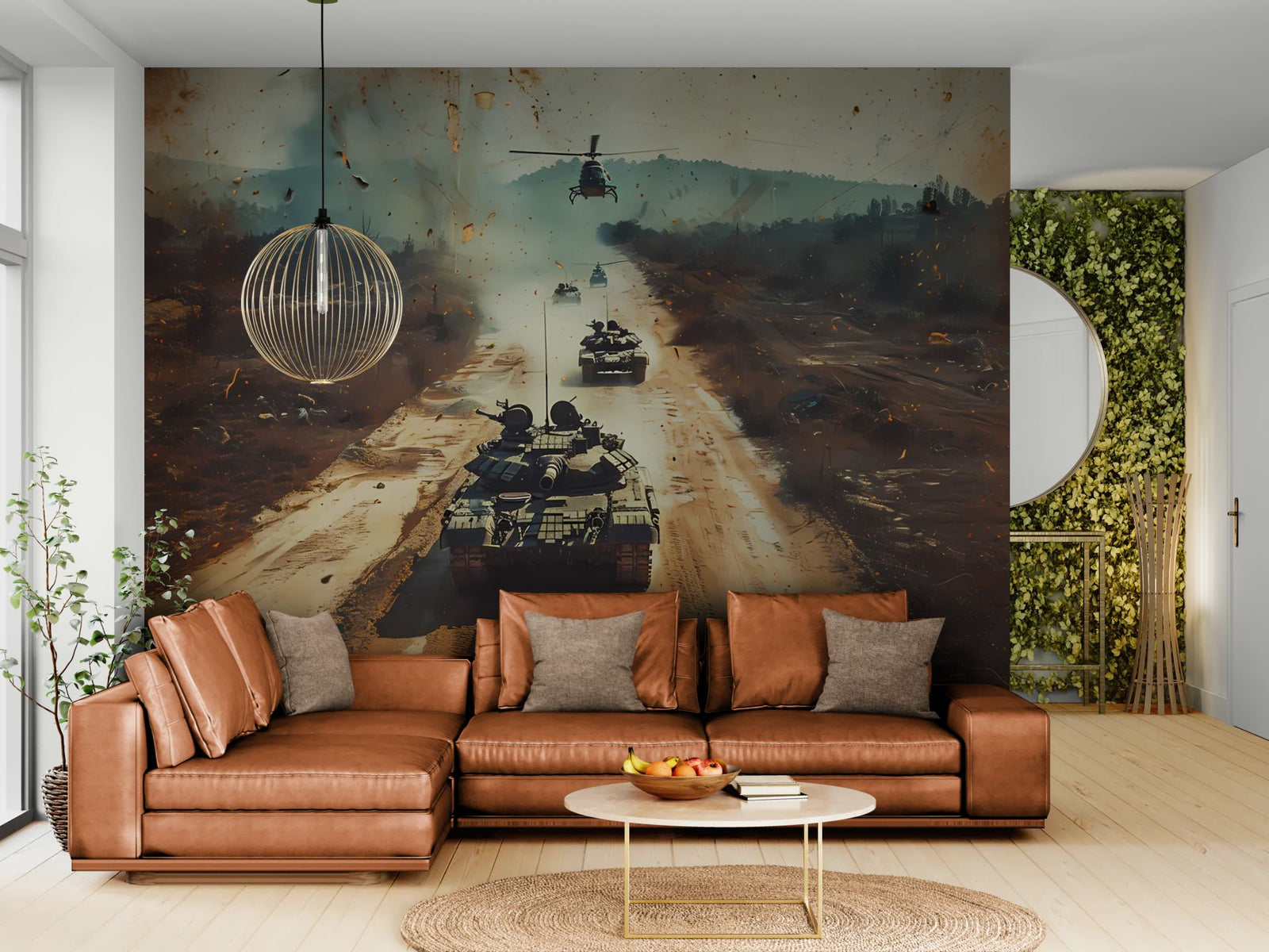 War Wallpaper – Tanks and Helicopters in Combat