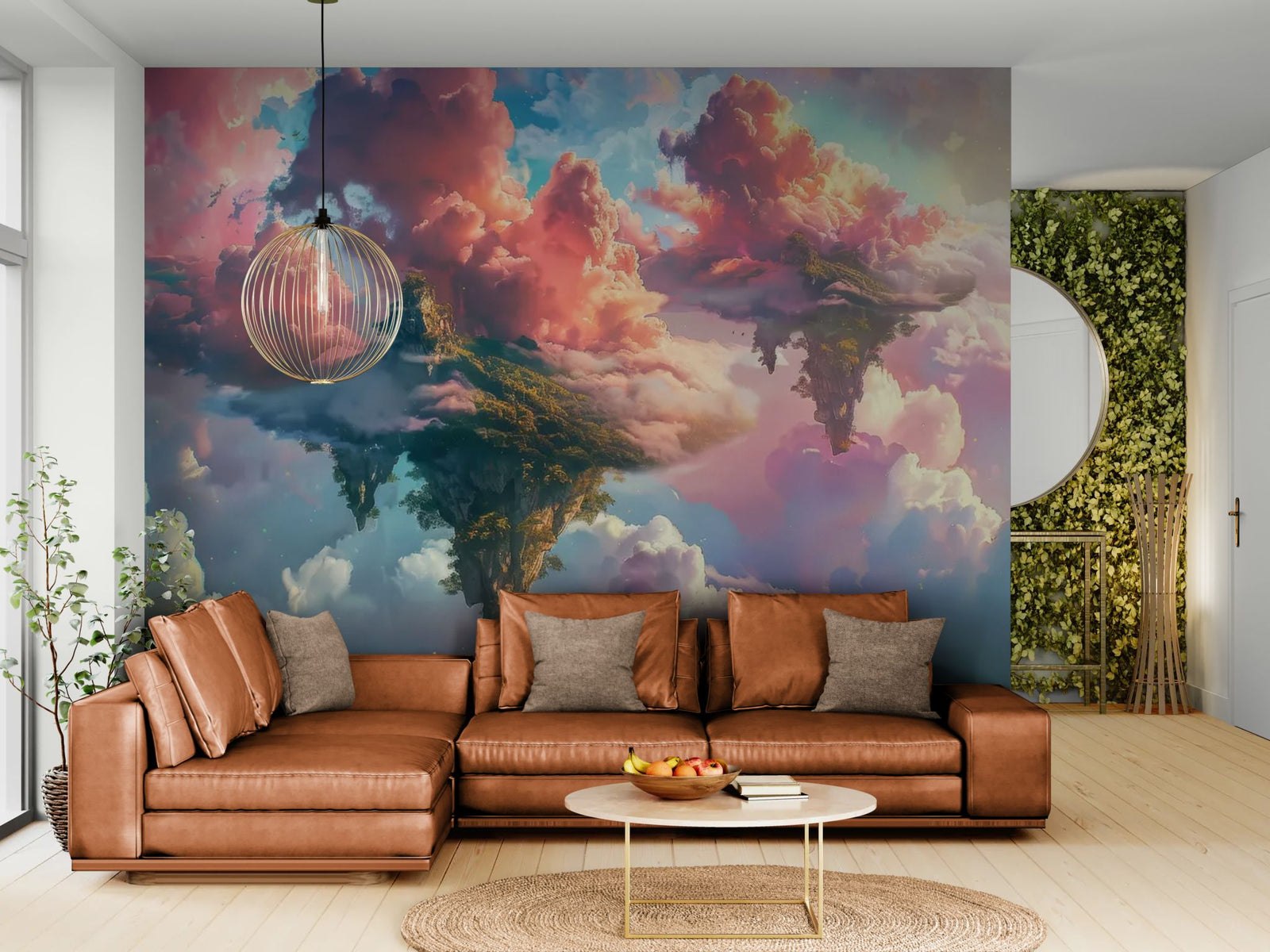 Dreamy Wallpaper – Cloudy Sky and Floating Islands