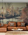 Nature Wallpaper – Calm River in Autumn Forest