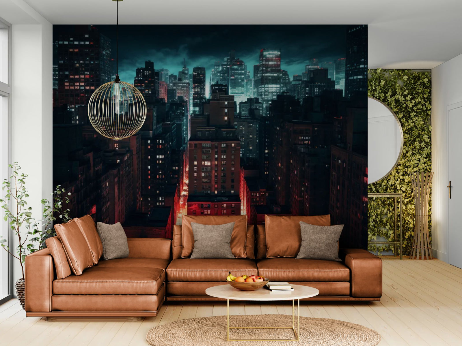 City Wallpaper – Dark Skyscrapers and Night Lights