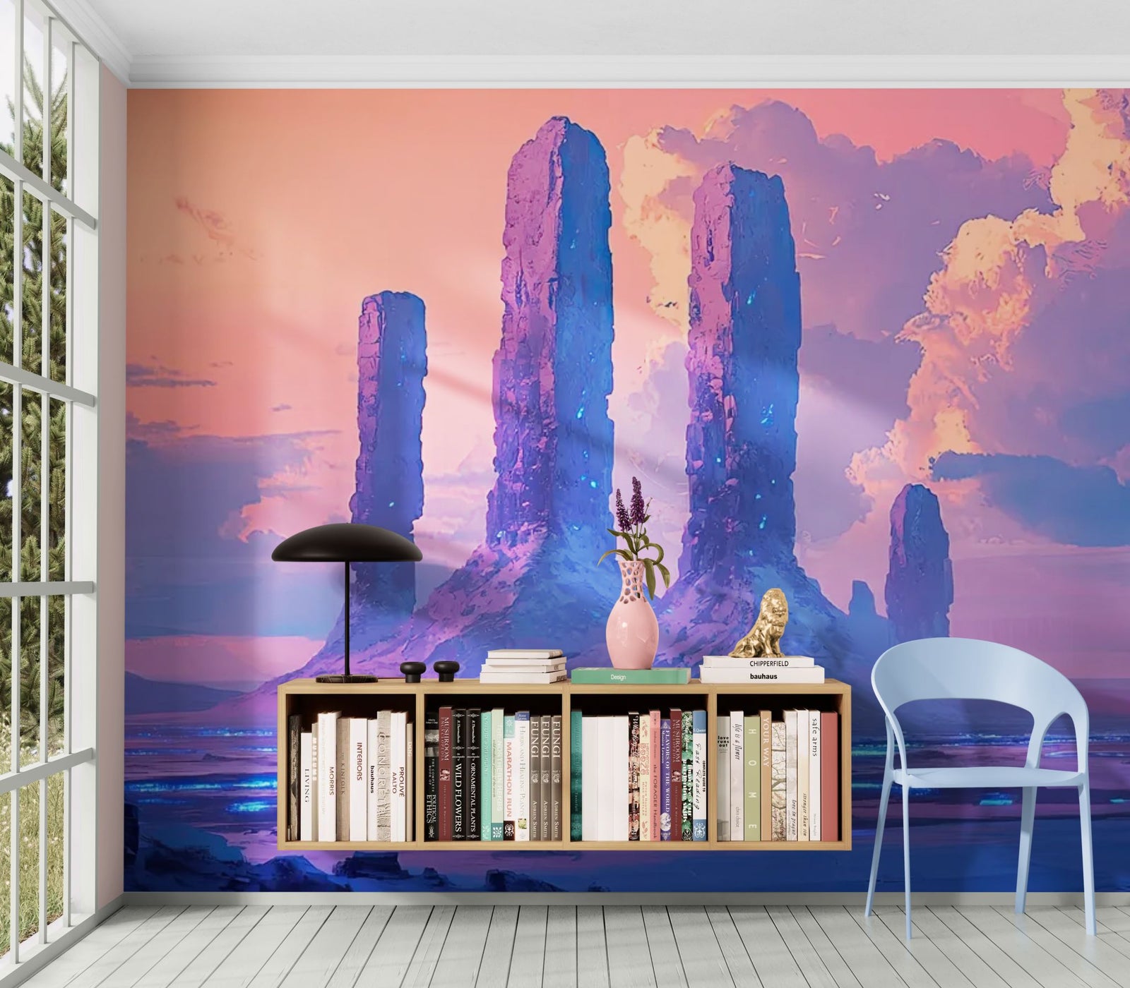 Papier Peint Surréaliste - Rochers du Crépuscule