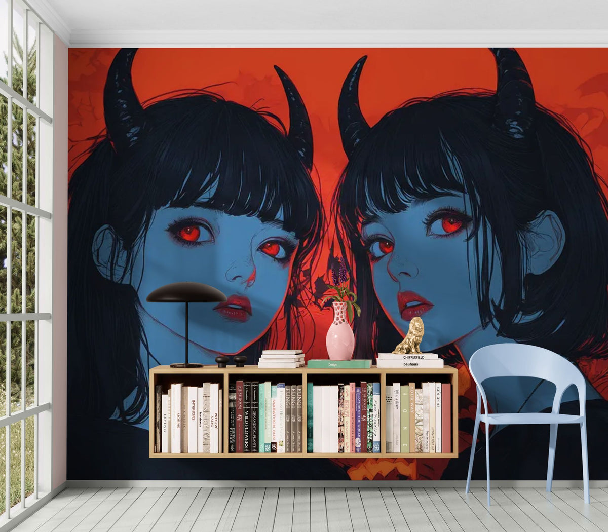 Carta da parati halloween - Gemelle demoniache