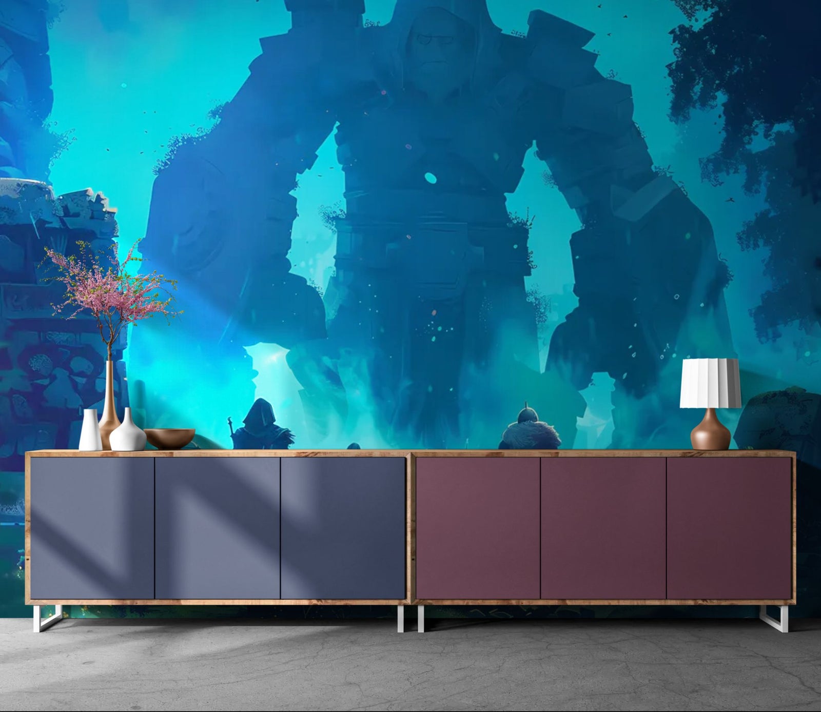 Papier Peint Fantasy - Colosse des Ruines