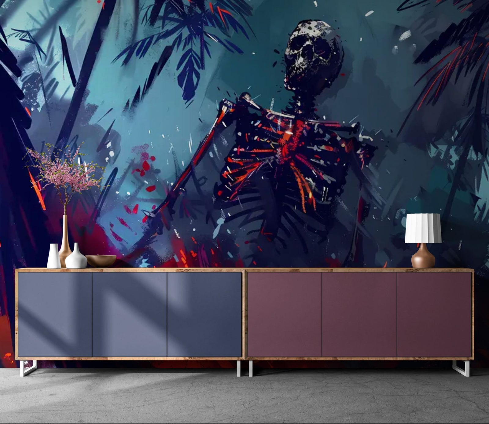 Papier Peint Sombre – Reliques du Guerrier Maudit