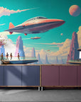 Futuristic Wallpaper - Quantum Triangle Corridor