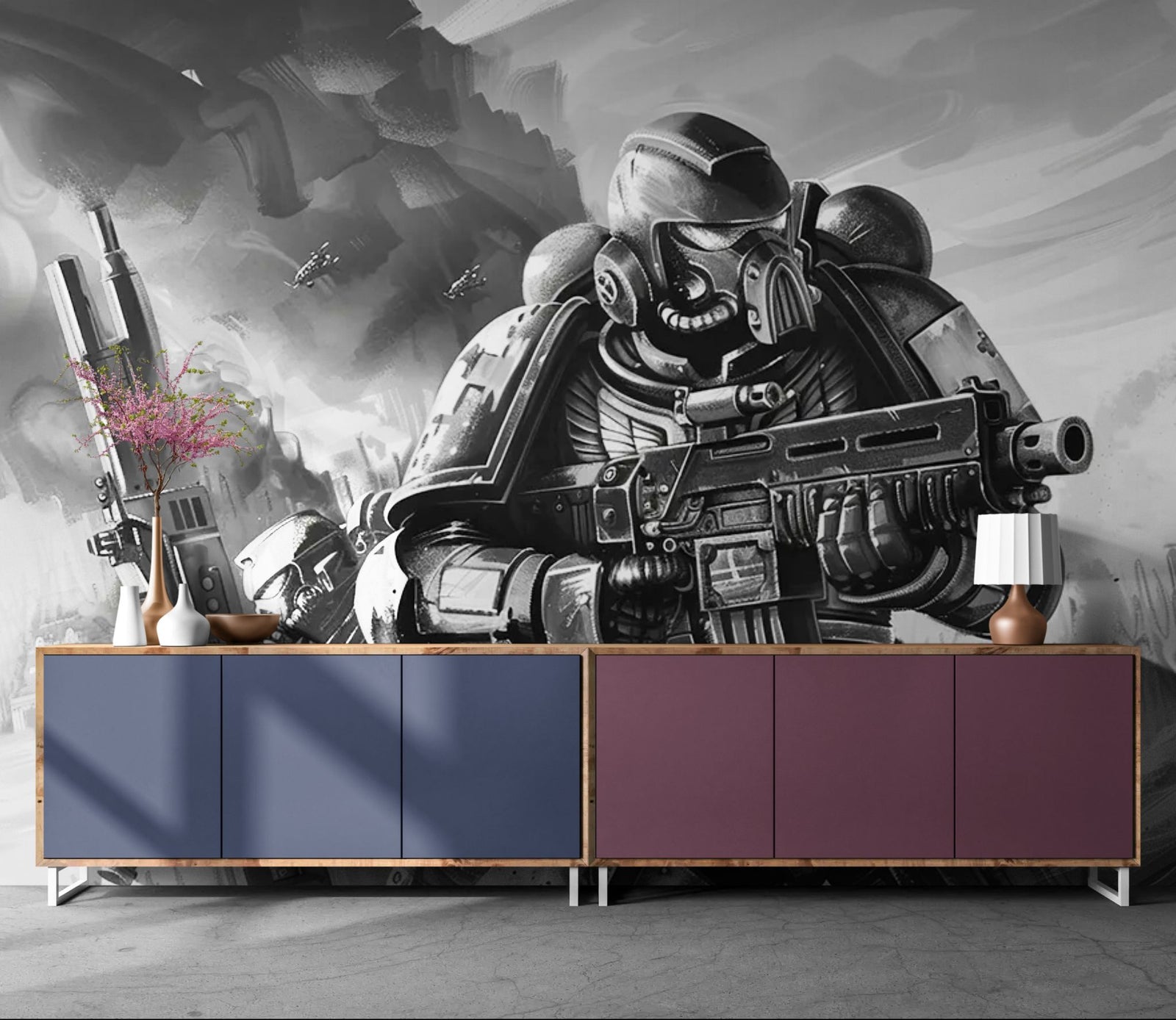 Papier Peint Futuriste - Soldats d’Acier