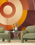 Retro wallpaper – Vintage graphic circles