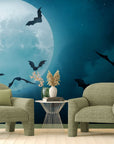 Animal wallpaper – Bats under a mysterious moon