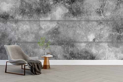 Grunge wallpaper - grayed wood planks texture