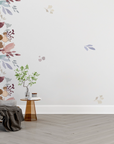 Papier peint nature - frise de feuilles d'automne rousses