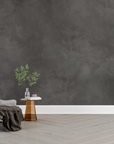 Papier peint grunge - béton brut brossé gris anthracite