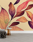 Nature wallpaper - carpet of russet autumn leaves
