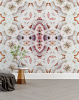 Papier peint boho - motifs mandalas complexes pastel