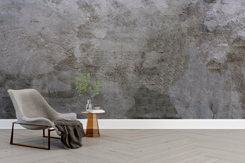 Papier peint grunge - mur de béton beige et textures vieillies