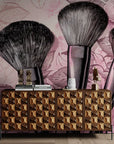 Beauty wallpaper – Brushes on a pink background
