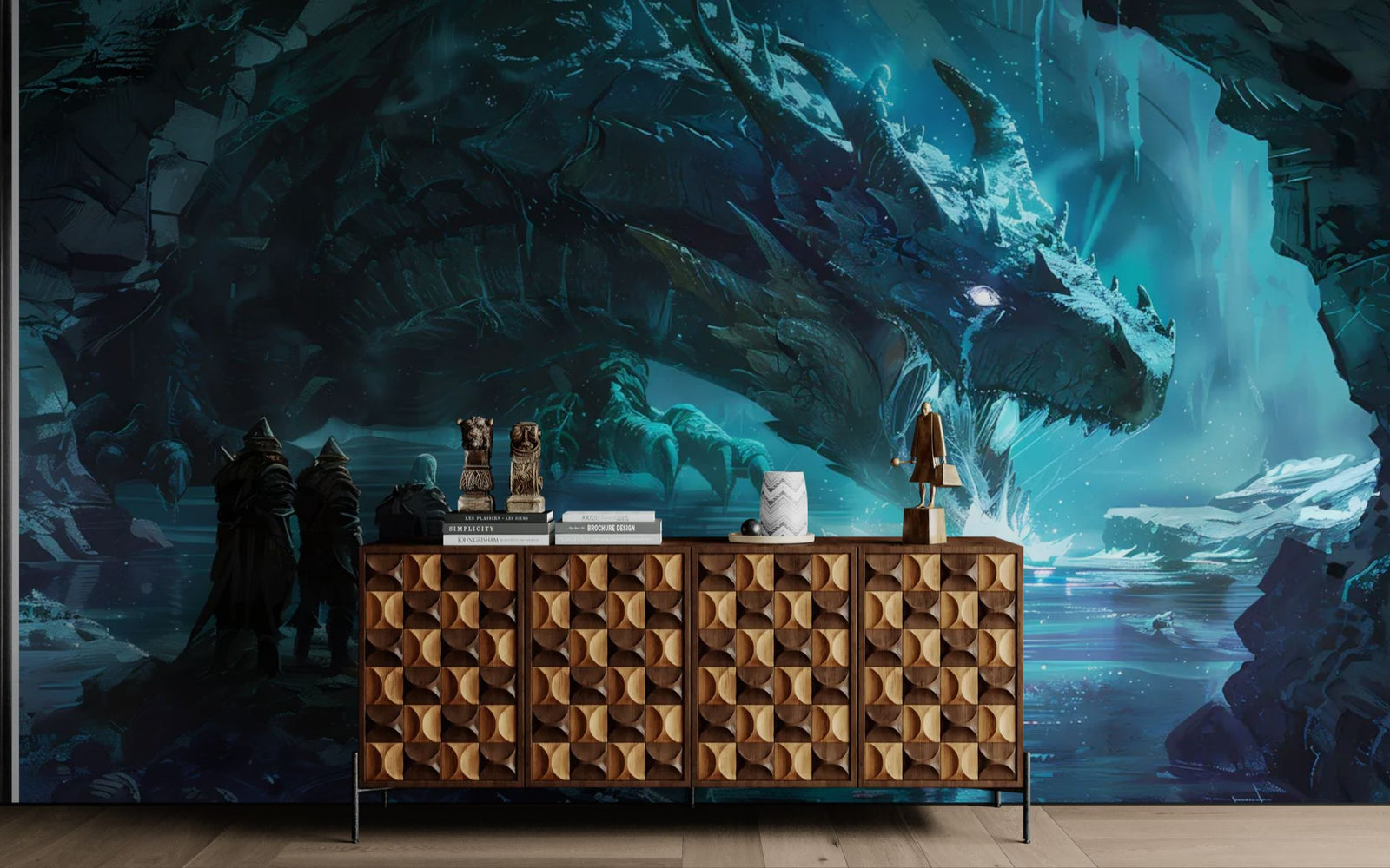 Fantasy Wallpaper – Mythical Ice Dragon