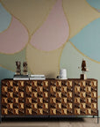 Abstract wallpaper – pattern in pastel shades