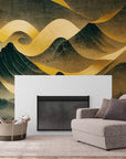Papier Peint Abstrait - Montagnes Japonaises