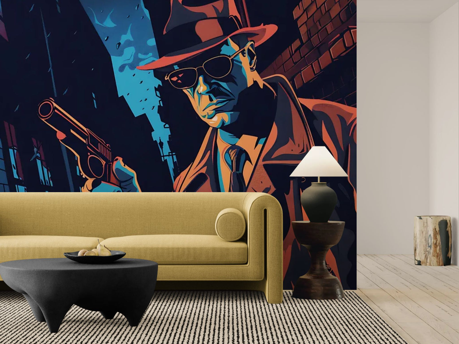 Papier Peint Illustration - Inspecteur