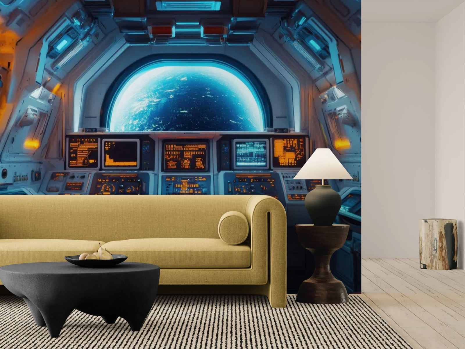 Papier Peint Espace - Vaisseau Galactique