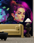 Futuristic wallpaper - incendiary city