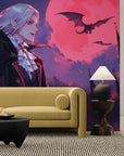 Papier Peint Anime - Vampire Lune Rouge