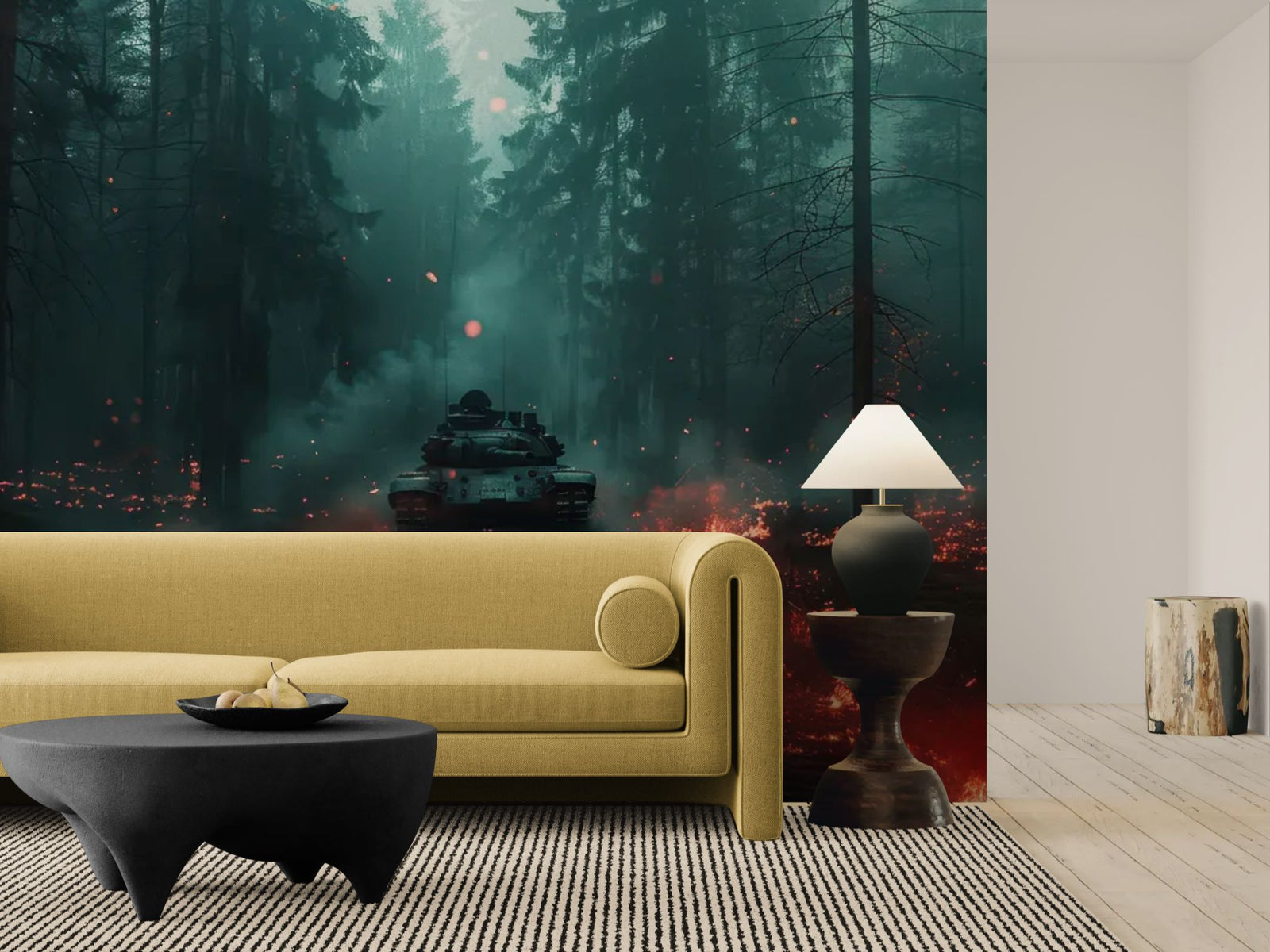 Papier Peint Apocalypse - Forêt de Cendres