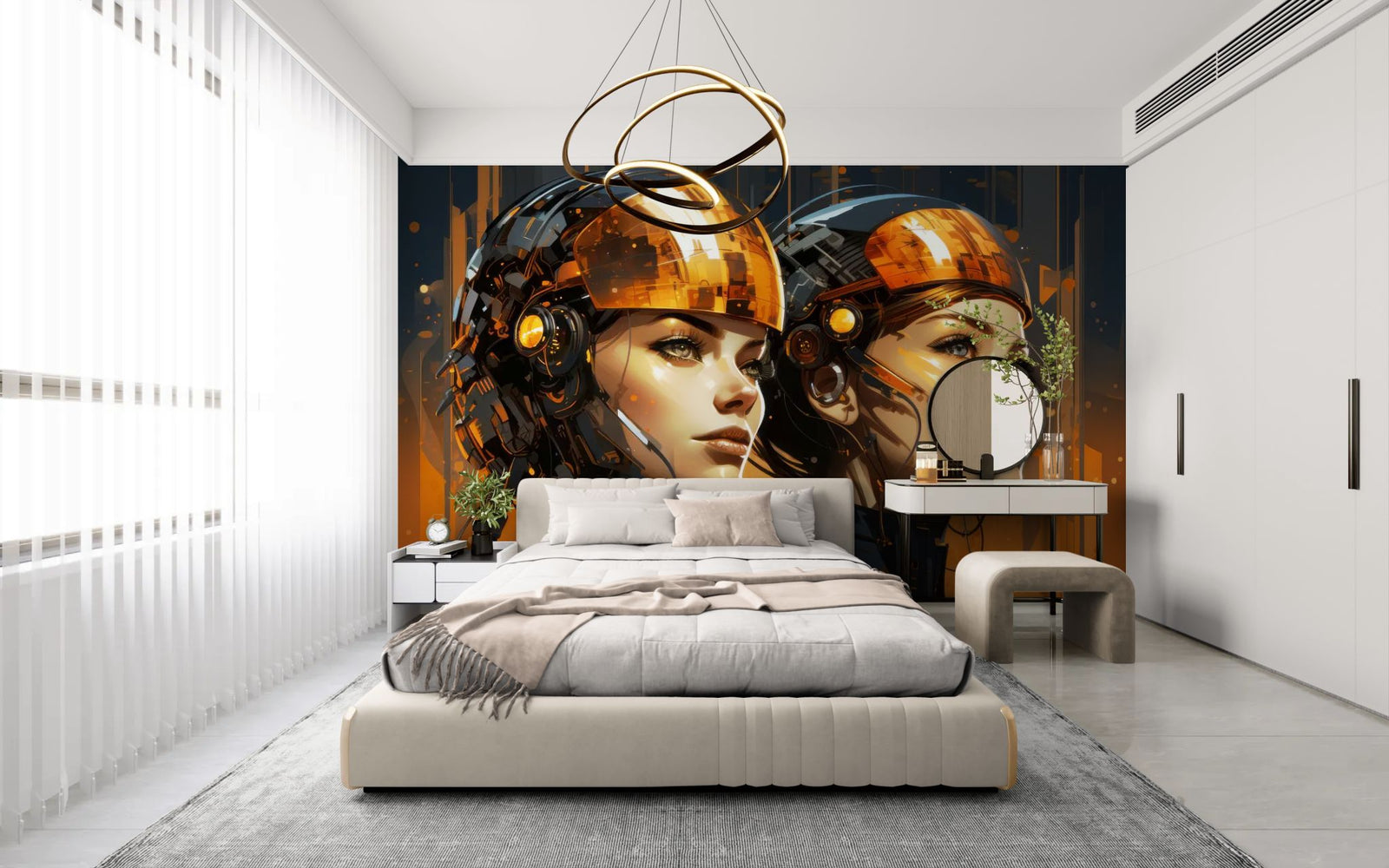 Science fiction wallpaper – Cyborg women