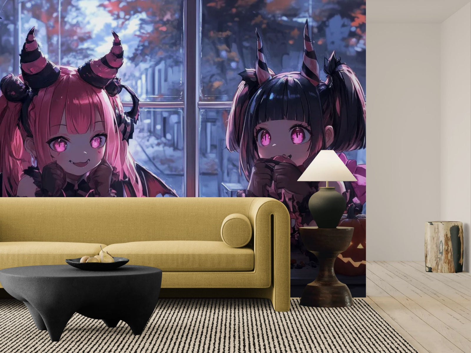 Papier Peint Halloween - Sorcières Bonbons