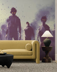 Papier Peint Horreur - Zombies Brume Noire
