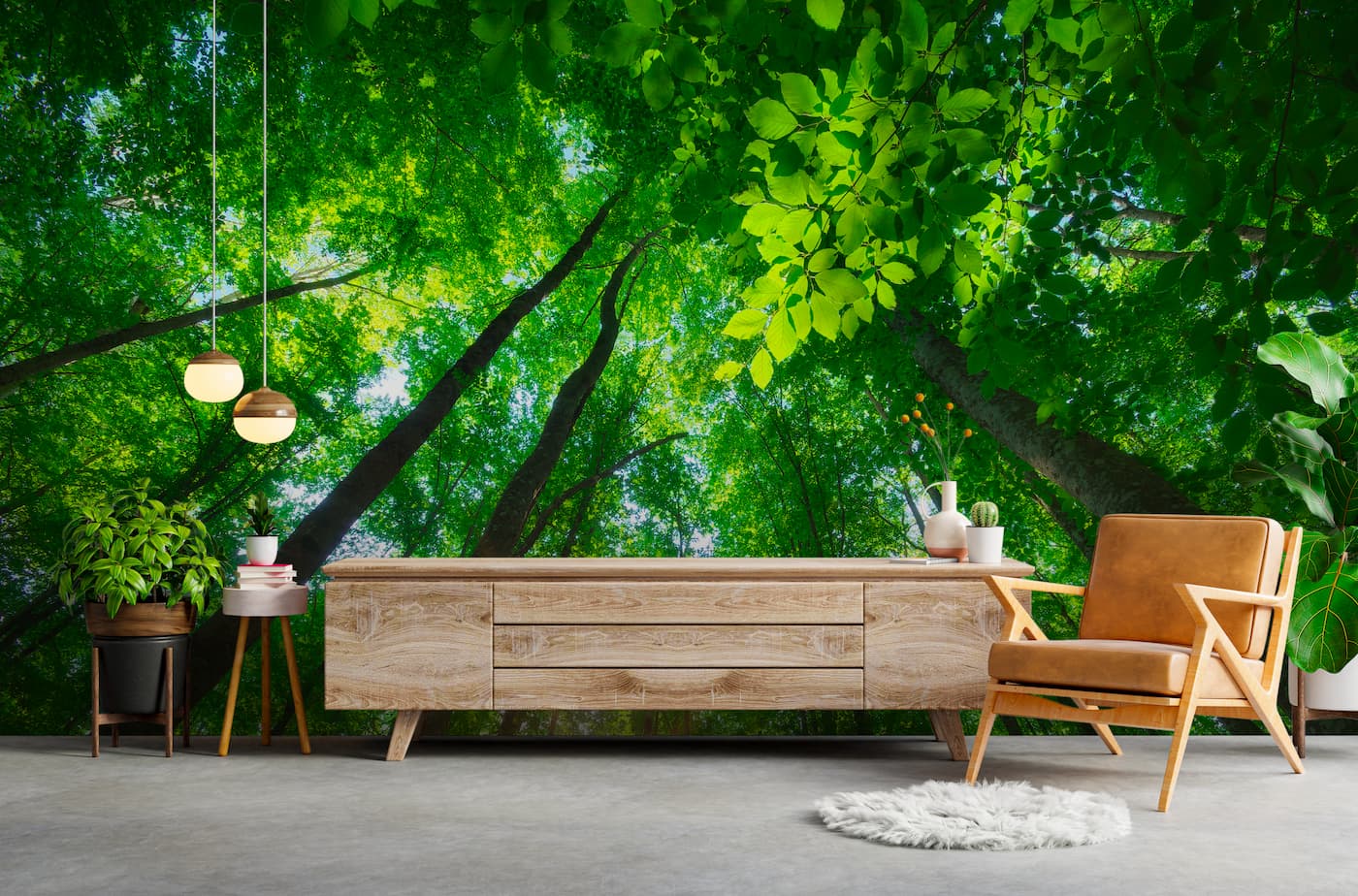 Forest Wallpaper - Green Canopy