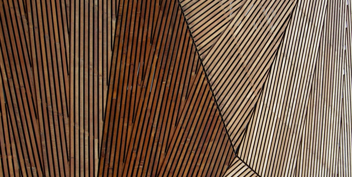 Papier Peint Art Déco - Lignes De Bois