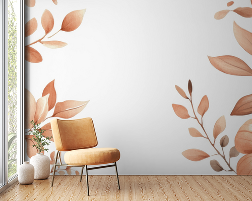 Floral wallpaper - wild autumn frame