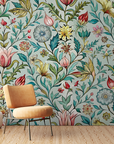 Papier peint fleuri - tapisserie william morris