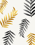 Geometric Wallpaper - Elegant Golden Palms