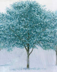 Papier Peint Art & Déco - Arbres Bleutés