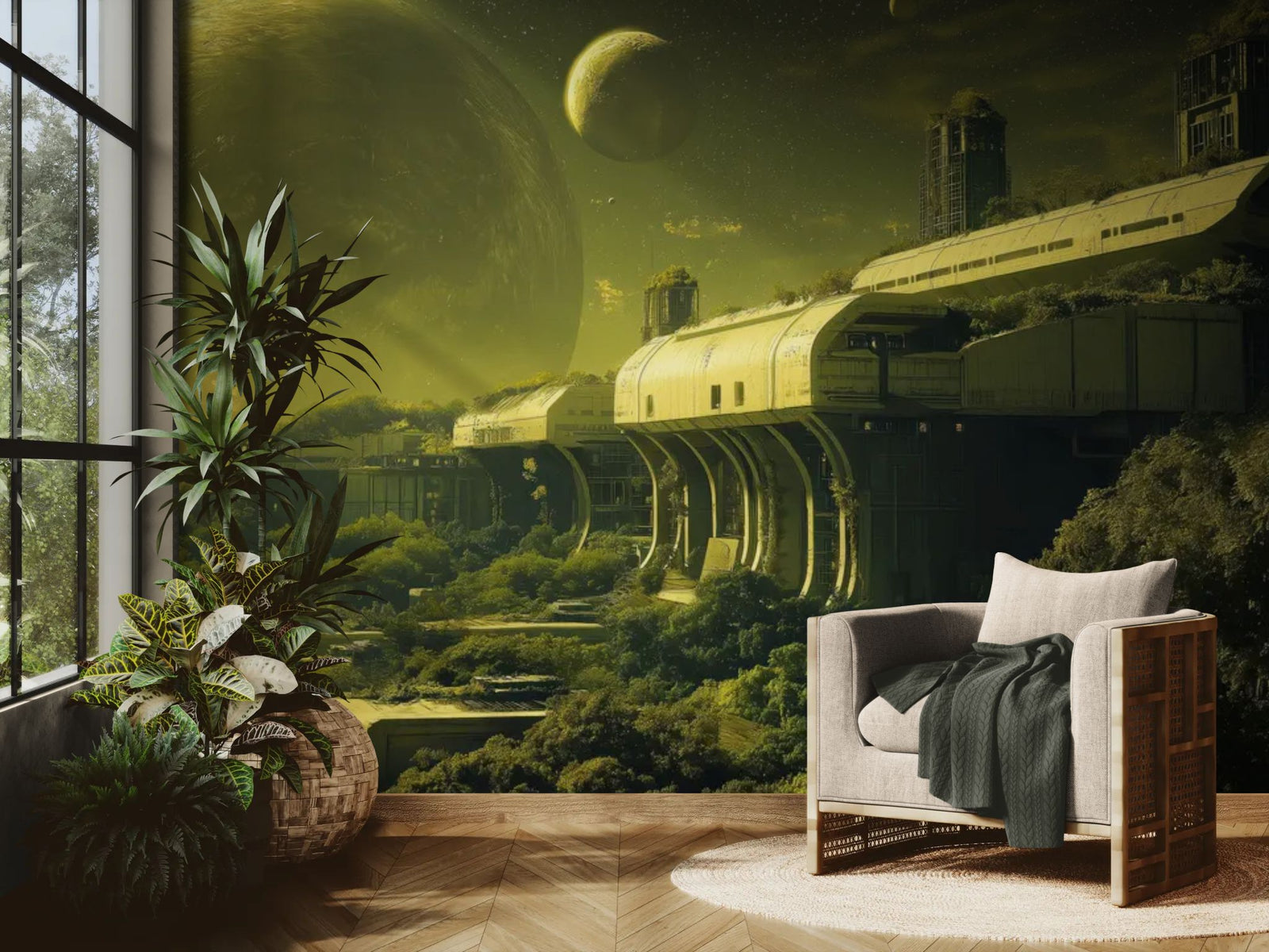 Papier Peint Science-Fiction - Colonies Interstellaires