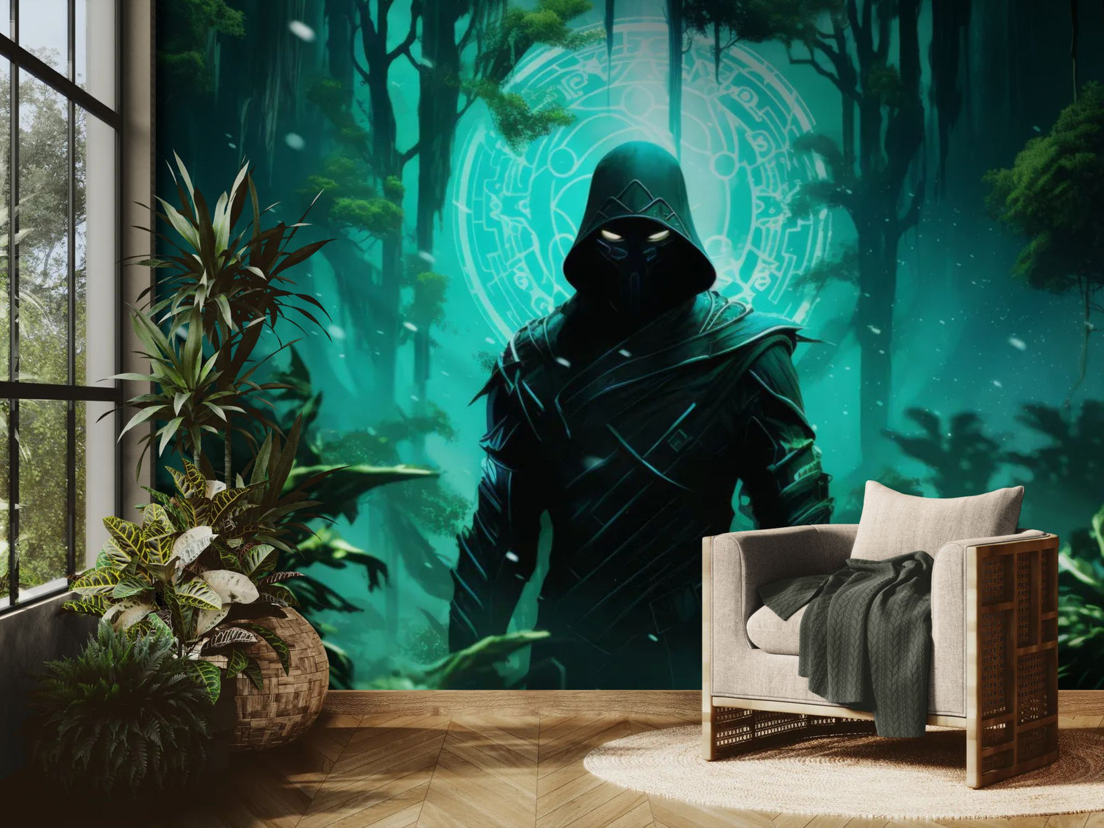 Papier Peint Fantasy - Gardien Mystique de la Forêt