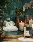 Wellness wallpaper – zen spa with orchids