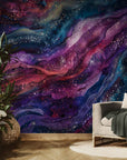 Abstract wallpaper – cosmic wave with deep pigments