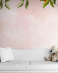 Softness Wallpaper – White Rabbit Sitting Watercolor Landscape