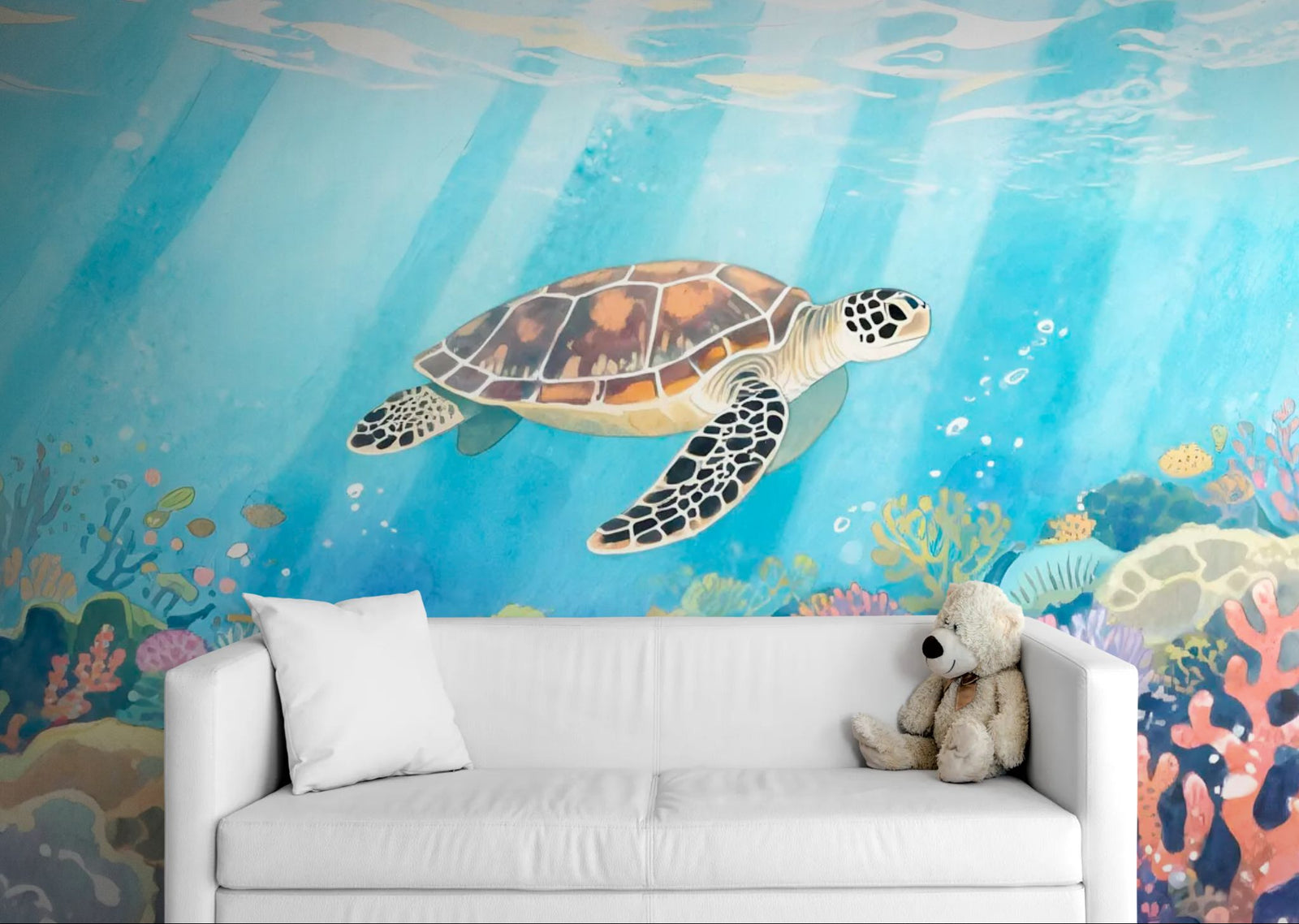 Nature Wallpaper – Sea Turtle and Coral Reef