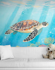 Nature Wallpaper – Sea Turtle and Coral Reef