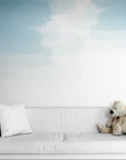 Children's Wallpaper – Tiger and Hippopotamus Watercolor Landscape