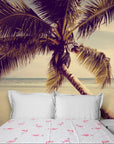 Papier Peint Plage - Palmier Solitaire