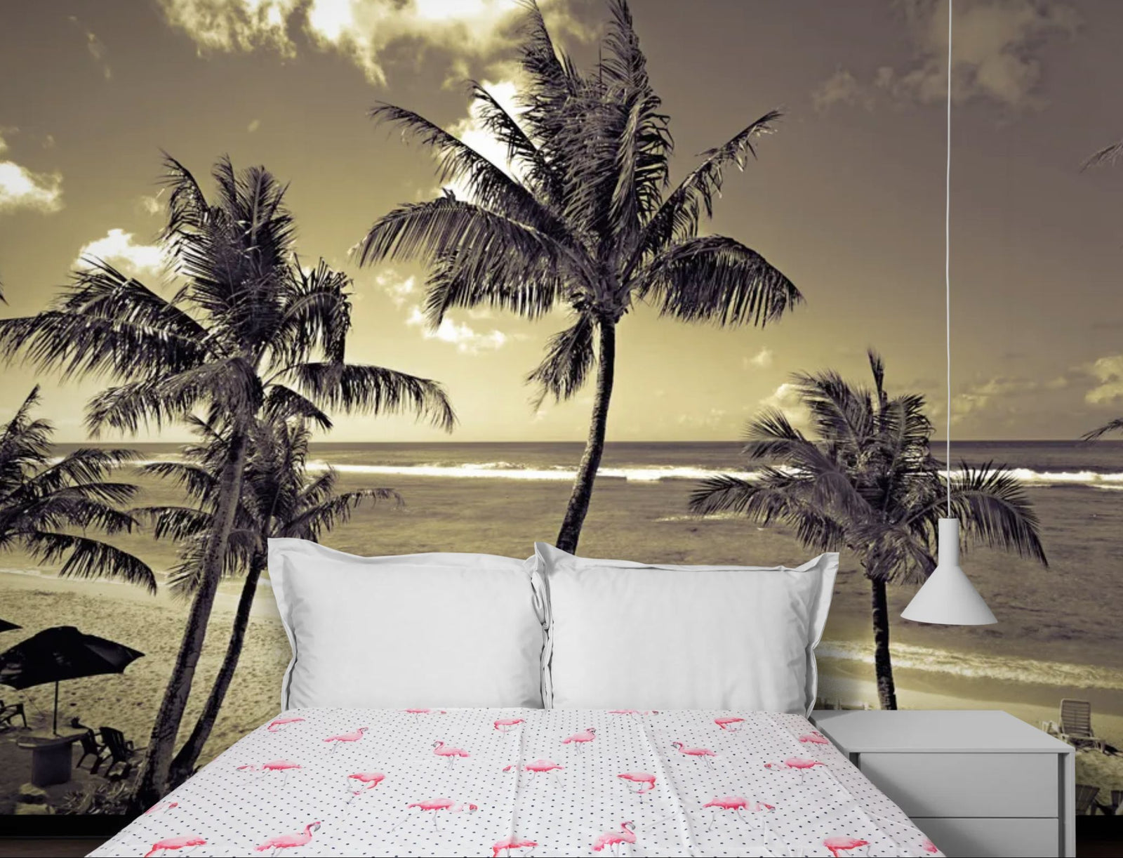Papier Peint Plage – Palm Beach Vintage