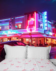 Miami Wallpaper - Neon Art Deco Supercar