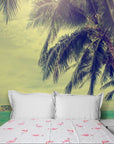 Papier Peint Île Tropicale - Palmiers & Océan Turquoise
