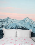 Mountain Wallpaper - Pink Peaks in the Clouds