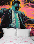 Papier Peint Pop Art - Businessman Style Néon